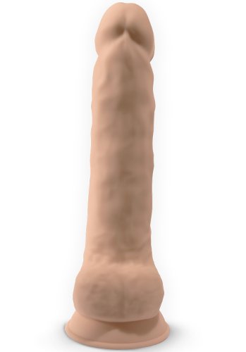 Dual Density Dildo med pung 38 cm