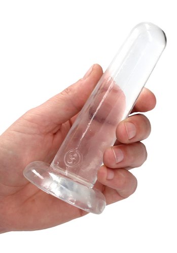 Crystal Clear non realistic dildo 13 cm, Clear