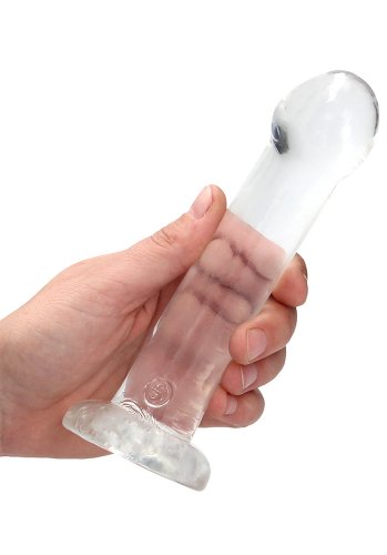 Crystal Clear non realistic dildo 17 cm, Clear