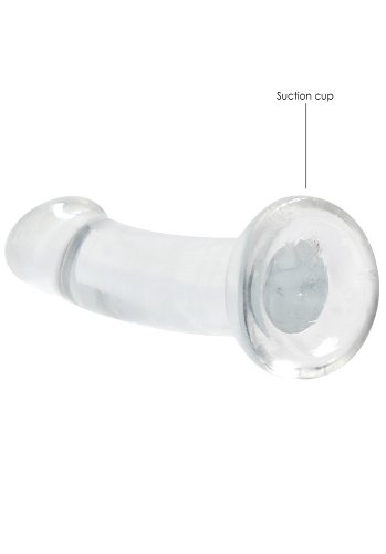 Crystal Clear non realistic dildo 17 cm, Clear