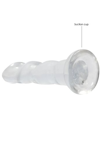 Crystal Clear non realistic dildo 17 cm, Clear
