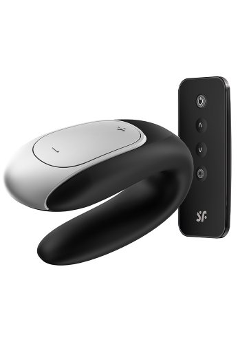 Satisfyer Double Fun Parvibrator, Svart