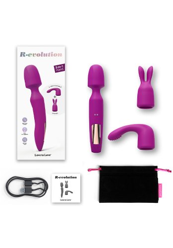 R-evolution Wonderful 3-in-1 Wand Sweet Orchid