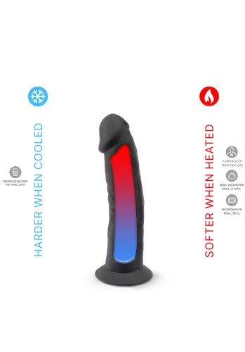Dual Density Svart Dildo 15 cm