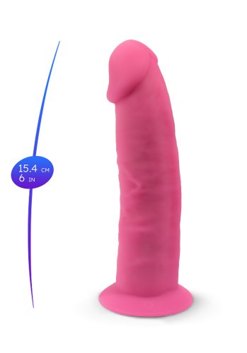 Dual Density Glow In The Dark Dildo 15 cm