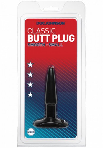Classic Black Buttplug, Small