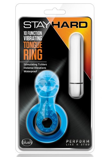 Stay Hard Vibrerande Penis- och Pungring, Blå