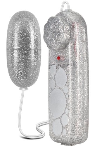 B Yours Glitter Vibrerande Ägg, Silver
