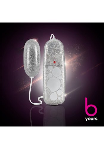 B Yours Glitter Vibrerande Ägg, Silver