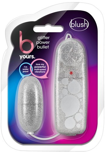 B Yours Glitter Vibrerande Ägg, Silver