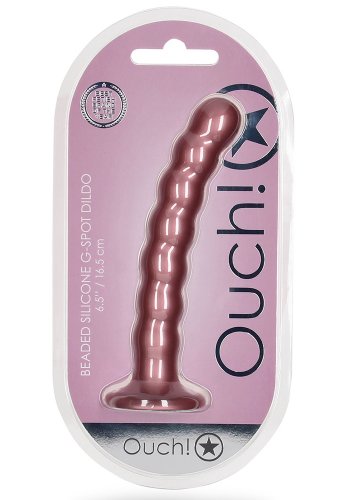 Beaded Silicone G-Spot Dildo 16,5 cm