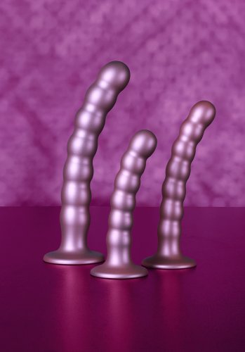 Beaded Silicone G-Spot Dildo 16,5 cm