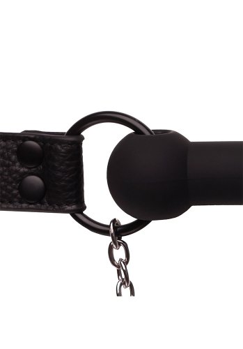 Silicone Big Gag with Nipple Clamps