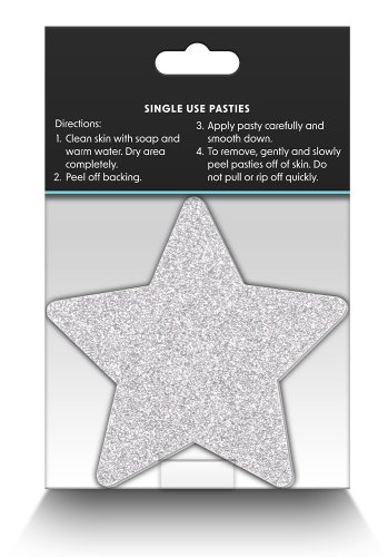 Star Nipple Covers Red/Silver 2 pair