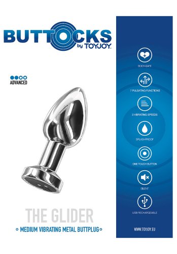 The Glider Vibrating Buttplug, Medium