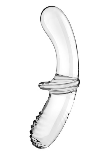 Satisfyer Double Crystal Glass Dildo, Clear
