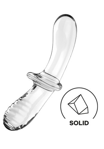 Satisfyer Double Crystal Glass Dildo, Clear