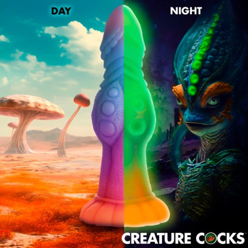 Creature Cocks Galactic Cock Alien Glow in the dark dildo
