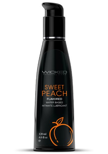 Wicked Aqua Sweet Peach Flavored Lubricant 120 ml