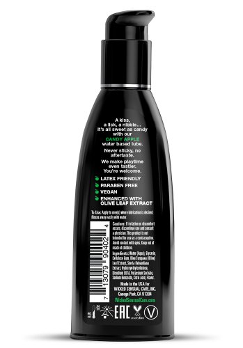Wicked Aqua Candy Apple Flavored Lubricant 60 ml