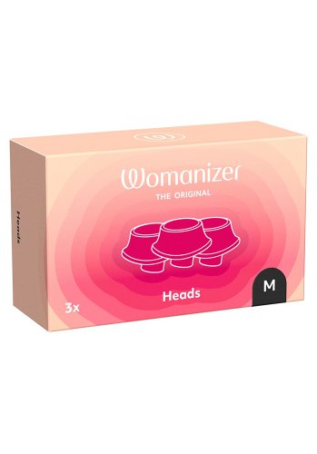 Womanizer Next Munstycke Svart, Medium 3-pack