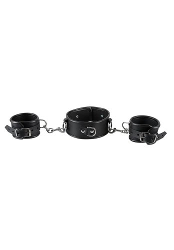 Zado Leather Collar and Handcuffs