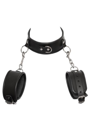 Zado Leather Collar and Handcuffs