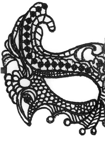 Empress black lace mask