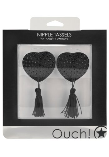 Nipple Tassels Heart Shaped, Black