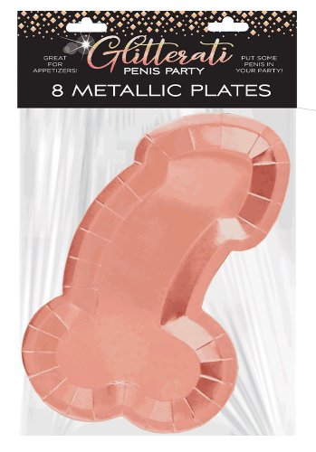 Glitterati Metallic Penis Plates