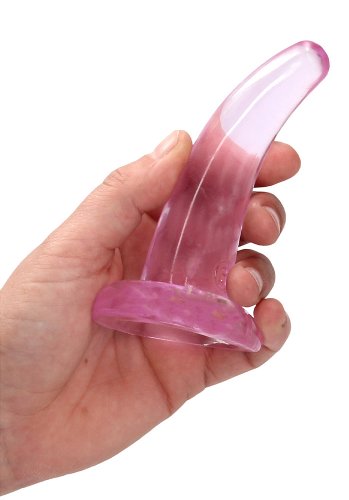Crystal Clear non realistic dildo 11 cm, Pink