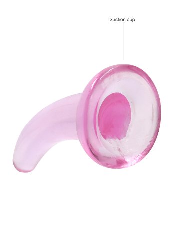 Crystal Clear non realistic dildo 11 cm, Pink