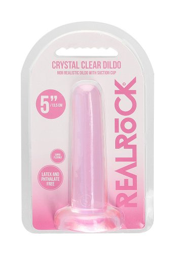Crystal Clear non realistic dildo 13 cm, Pink