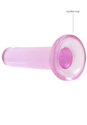 Crystal Clear non realistic dildo 13 cm, Pink