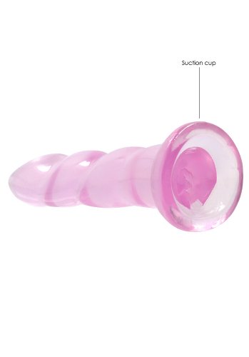 Crystal Clear non realistic dildo 17 cm, Pink