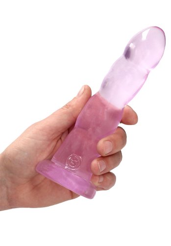 Crystal Clear non realistic dildo 17 cm, Pink