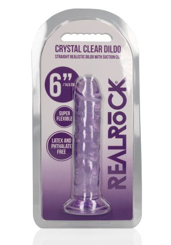 Crystal Clear Dildo 14,5 cm, Purple