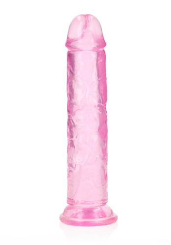 Crystal Clear dildo 18 cm, Pink
