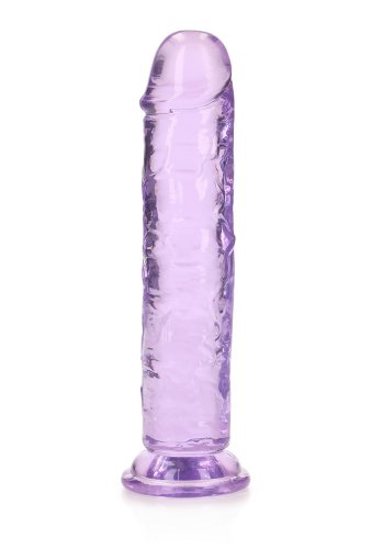 Crystal Clear dildo 18 cm, Purple