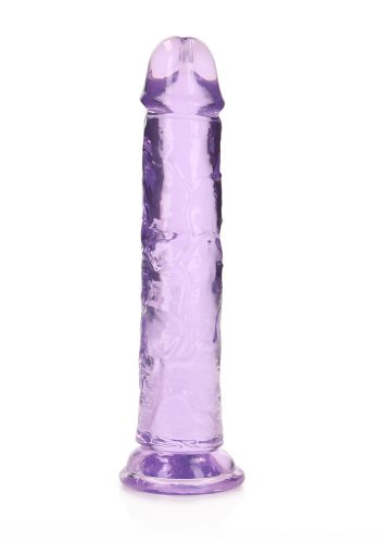 Crystal Clear dildo 18 cm, Purple