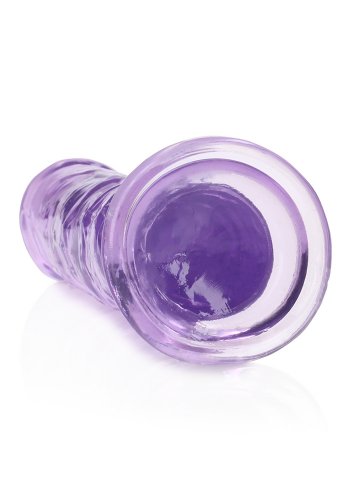 Crystal Clear dildo 18 cm, Purple