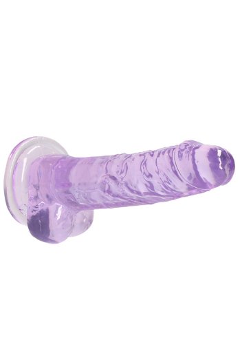 Crystal Clear dildo 17 cm, Purple