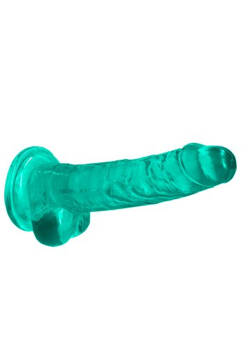 Crystal Clear dildo 17 cm, Turkos