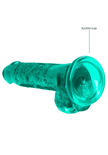 Crystal Clear dildo 17 cm, Turkos