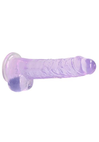 Crystal Clear dildo 19 cm, Purple