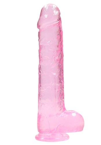 Crystal Clear dildo 22 cm, Pink