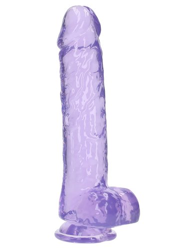 Crystal Clear dildo 25 cm, Purple