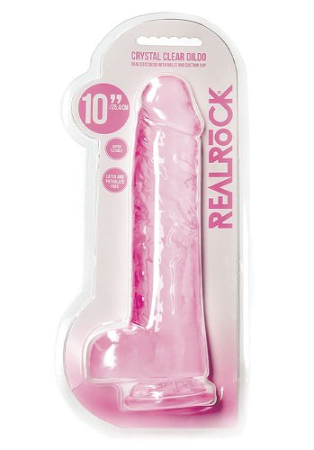 Crystal Clear dildo 25 cm, Pink
