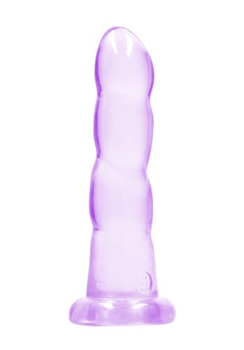 Crystal Clear non realistic dildo 17 cm, Purple