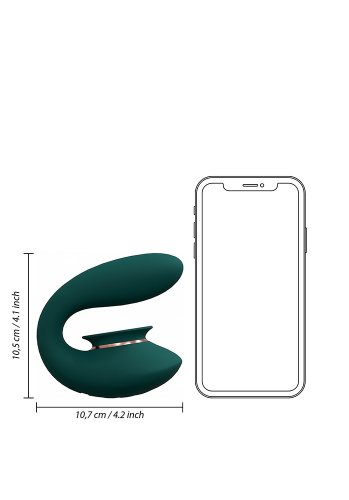 Twitch 3 Vibrator and Suction, Forest Green